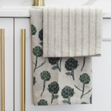 Artichoke Tea Towel Pack Burnt Olive by Raine & Humble